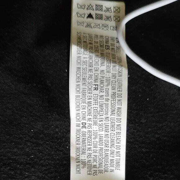 Black Pigskin Leather Fringed Vest - Picture 5 of 5